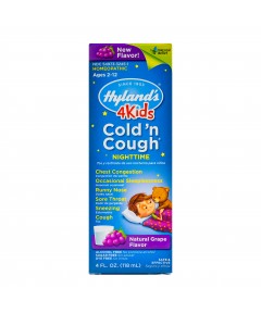 Hyland's&nbsp;4&nbsp;Kids&nbsp;Cold&nbsp;'n&nbsp;Cough&nbsp;Nighttime&nbsp;&nbsp;Grape&nbsp;Flavor