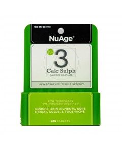 NuAge&nbsp;Calc&nbsp;Sulph&nbsp;6X